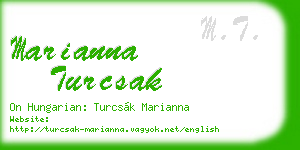 marianna turcsak business card