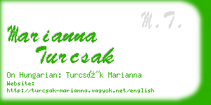 marianna turcsak business card